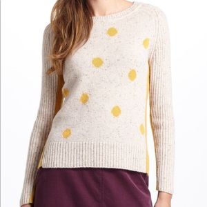 Anthropologie Yoon Tweed Dot Pullover Sweater